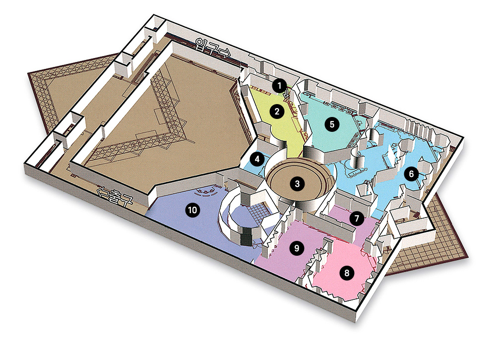 상설전시관 배치도